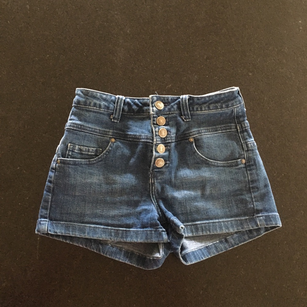 Delias high waisted jean short